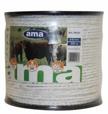 Fil Double Pour Clôture Électrique Corde Energizer 200MT D.6 Blanque