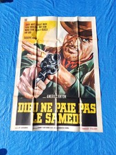 Grande affiche film  DIEU NE PAIE PAS LE SAMEDI western vintage cowboy 1968