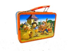 Ancienne Boîte à Goûter en Métal Le manège Enchanté