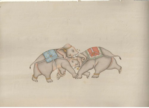 Peinture eléphant animal - peinture, d'eléphant