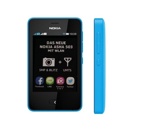 Nokia asha 503 bleu - 503,