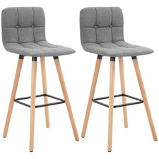 HOMCOM Lot de 2 tabourets de