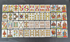 Jeu ALUETTE 48 cartes Héron Cognac Castillon La Vache Juego Vaca cartas Vintage