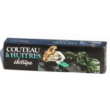 Couteau à huîtres électrique vintage Norlac en boîte