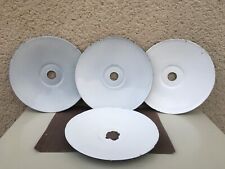 4 anciens abat-jours en tôle