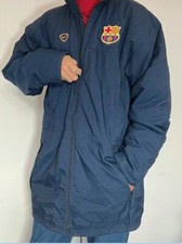Parka Fc Barcelona Doudoune Imperméable Vintage Doublée 1998/1999 - L