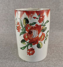 MAGNIFIQUE CHOPE  FAIENCE FINE ANGLAISE PROBABLE LEEDS MUG CREAMWARE MOCHAWARE