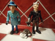 figurines inspecteur gadget , dr claw et madchat 1992 tiger