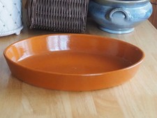 Plat de cuisson Emile HENRY céramique émaillée .Longueur 37 cm. Largueur 26 cm