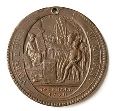 Monnaie 5 sols Monneron 1792 médaille révolution française coin antique medal