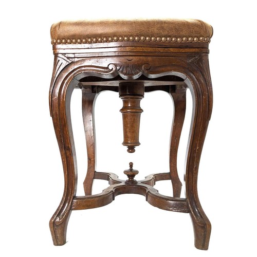Tabouret piano noyer - en,