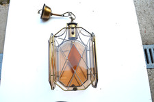 Lampe luminaire suspension   verre vintage