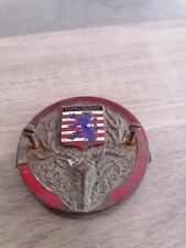 Emblème  BRUGGE (publicitaire automobilia huile auto chasse mascotte venerie)