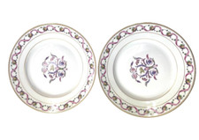 2 pcs Richard Ginori Rapallo Assiette 26cm/10.2in" UNUSED Impero Giulietta Do...