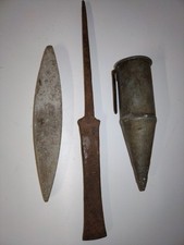 Coffin enclume pierre à Faux Paysan fauchage Outils Anciens