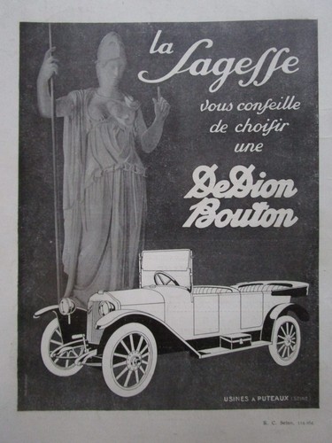 1924 pub automobile dion - 1/1924,