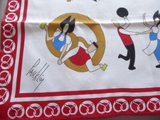 Nappe PASCKLIN Alsace, personnages, cigognes