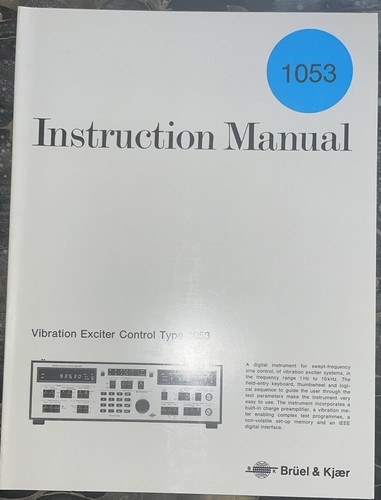 Bruel kjaer instruction - kjaer,