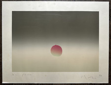 INOUÉ Kozo Sérigraphie Originale Nature Morte Fruit Pêche Japon Signée 1970