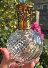 Belle lampe berger ancienne en cristal de Baccarat signé PHARMACIE MULLER PARIS