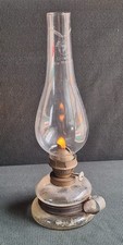 Antique Lumière Lampe A Huile / Pétrole Ans 30, Fonctionnant, Cristal De