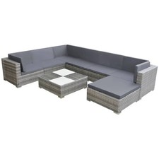 Salon de jardin 8 pcs avec