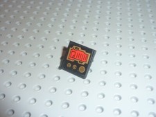 LEGO Road Sign 2x2 Square with Open O Clip with Red Screen 15210pb021 Set 70738