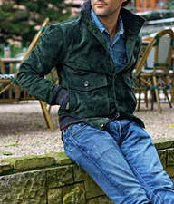 Hommes de Luxe Vert Foncé