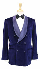 Hommes Royal Bleu Fumer Vestes Blazers de Luxe Élégant Designer Soirée Manteaux