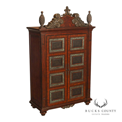Large mahogany armoire cabinet - large,