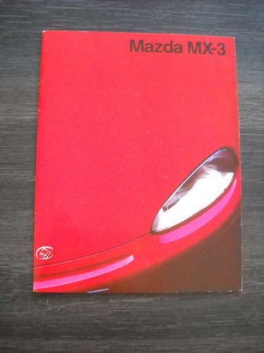 Catalogue brochure mazda - mazda, mx-3