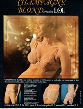 Publicité Advertising 1020 1966  Lou lingerie soutien gorge gaine sous  vetement