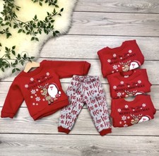 Ensemble Pull Noel Fille, Pull Merry Christmas Vêtements Joyeux Noel ,pull 6-18M