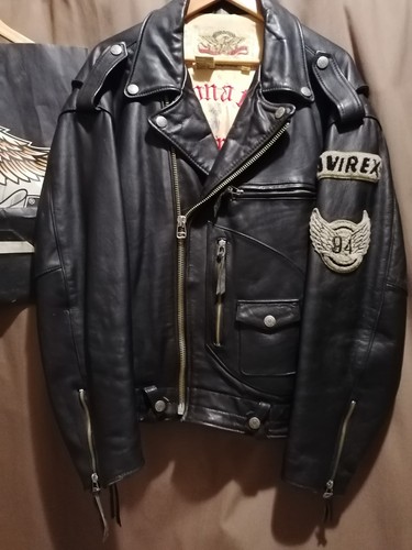 Blouson avirex cuir johnny - cuir,