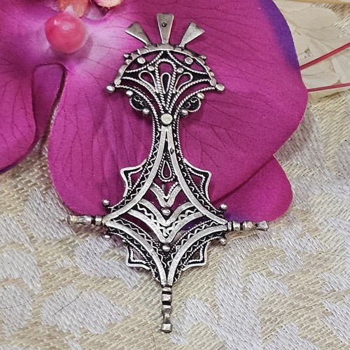 Broche vintage croix agadès - broche,
