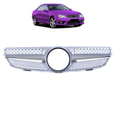 Calandre avant argentée pour