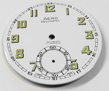 SWISS MADE GRAND CADRAN MONTRE UNITAS 6497 - 6498  AERO NEUCHATEL INCABLOC