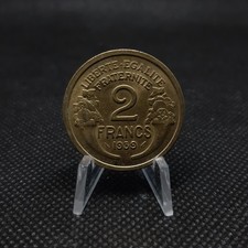 2 francs France 1939 - Morlon en Cupro-aluminium, TTB+,  sous pochette