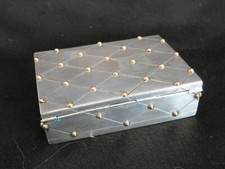 WILLIAM SPRATLING RARE BOITE ARGENT MEXICAIN REHAUSSEE DE CLOUS EN OR 1950/1960