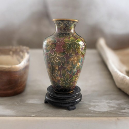 Vase émaux cloisonné - cloisonné,