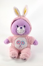 Peluche Bisounours mauve rose