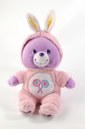 Peluche bisounours mauve - mauve, rose