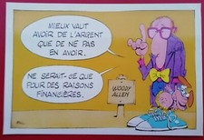  Carte Postale illustrée par  MULATIER - Mini Maxime de: Woody ALLEN