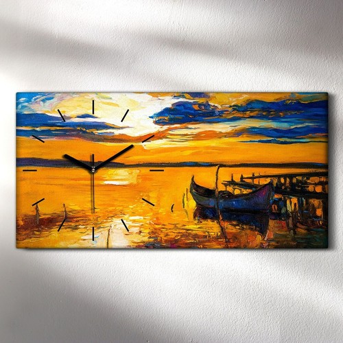 Horloge murale sur - toile, 60x30