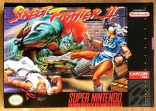 STREET FIGHTER II - BOÎTE VIDE ORIGINALE SUPER NINTENDO SNES NTSC USA Empty Box