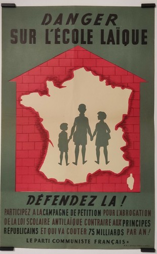 Danger sur école - l'école, laïque