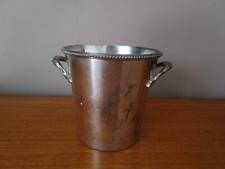 SEAU A GLACE / GLACONS  EN METAL ARGENTE