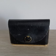 Briquet a gaz  Mini Colibri -Housse cuir en  bon état 