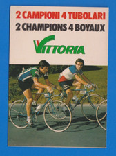 CYCLISME carte cycliste BERNARD HINAULT et FRANCESCO MOSER  Pub Vittoria