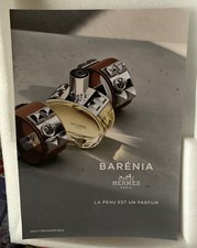 Affiche carton 30 x 42 cm, Hermès Paris, parfum Barénia, la peau est un parfum